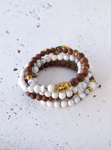 Bracelet Wrist Mala - Howlite